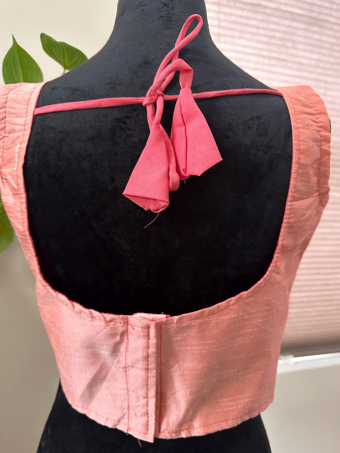 Sleevless Silk Plain Party Wear Blouse Alia Bhatt style