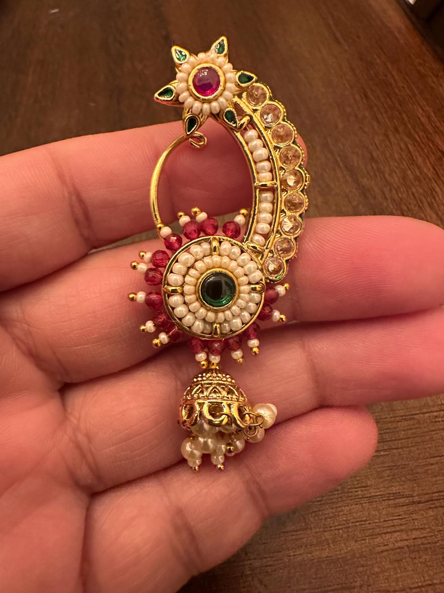 Maharashtrian Nath Pressing Gold polished