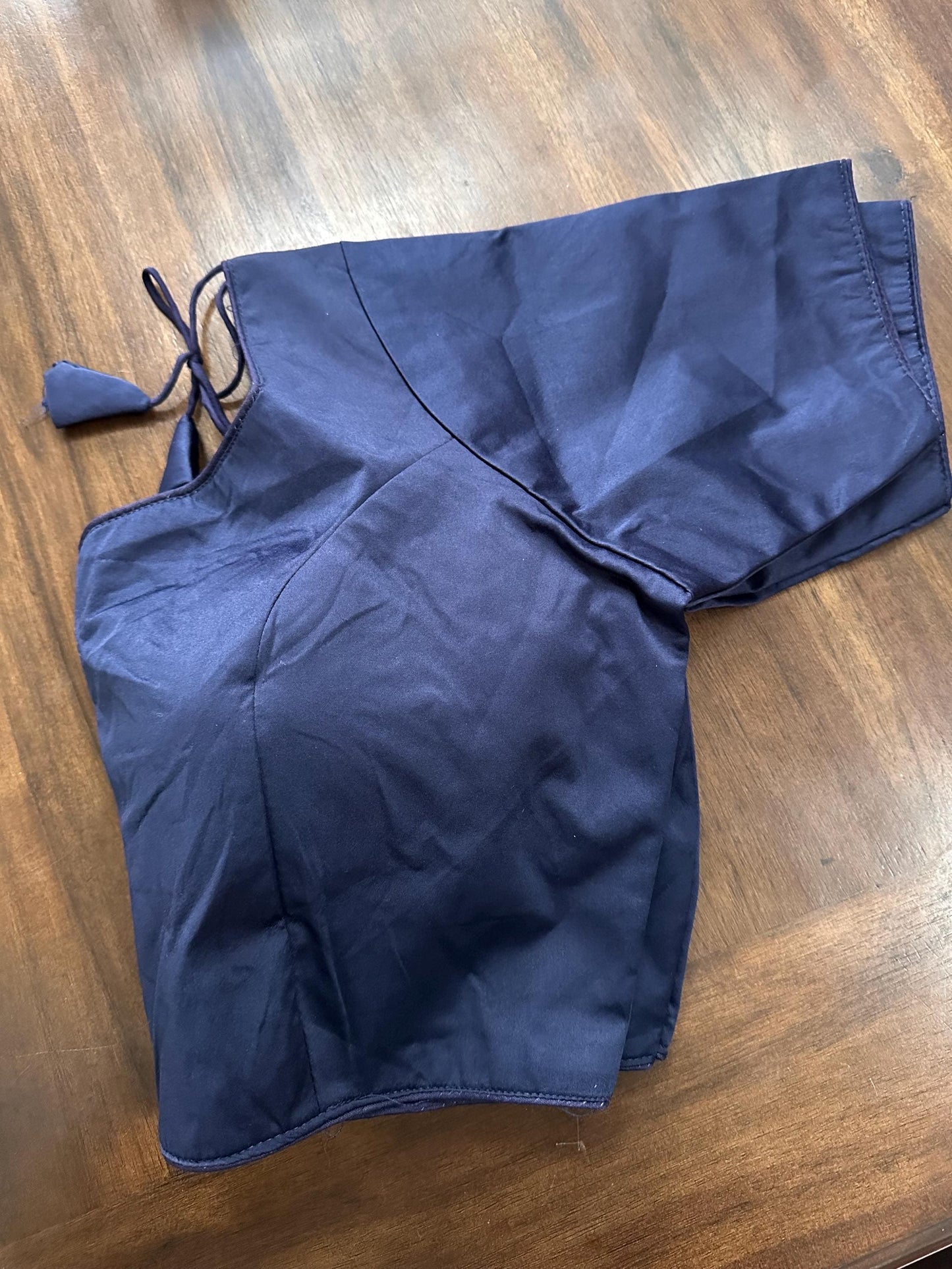 Silk Plain Party Wear Readymade Blouse