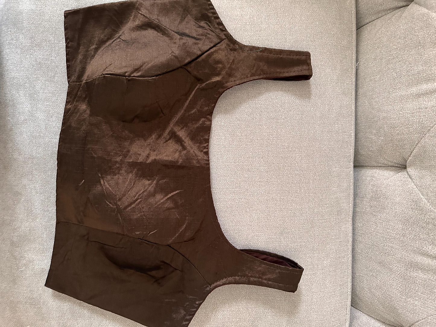 Phantom Silk Plain Party Wear Blouse Sleevless Alia Bhatt style
