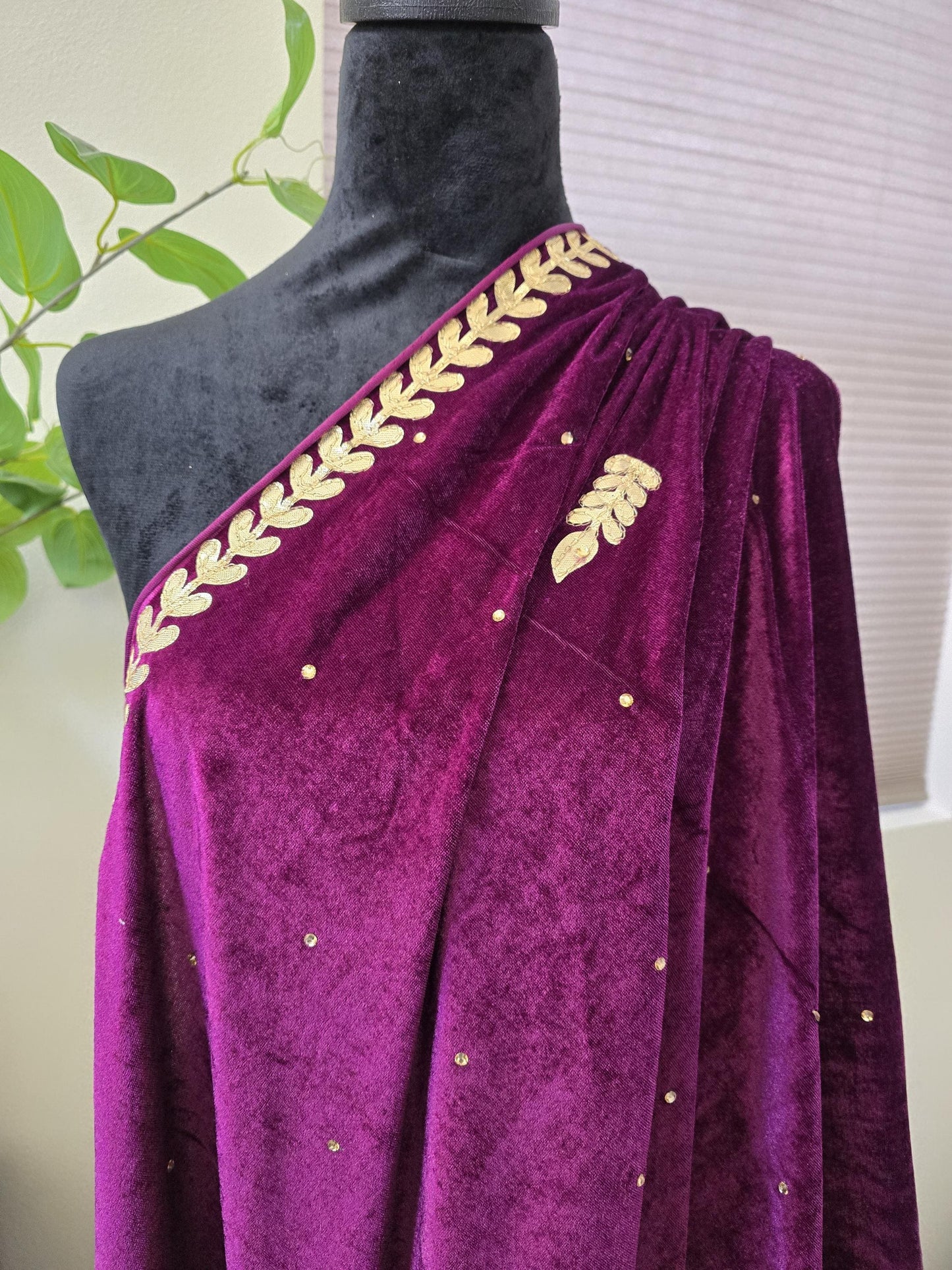 Gotta Patti Work Velvet Dupatta available in multiple colors trendy shawl stole