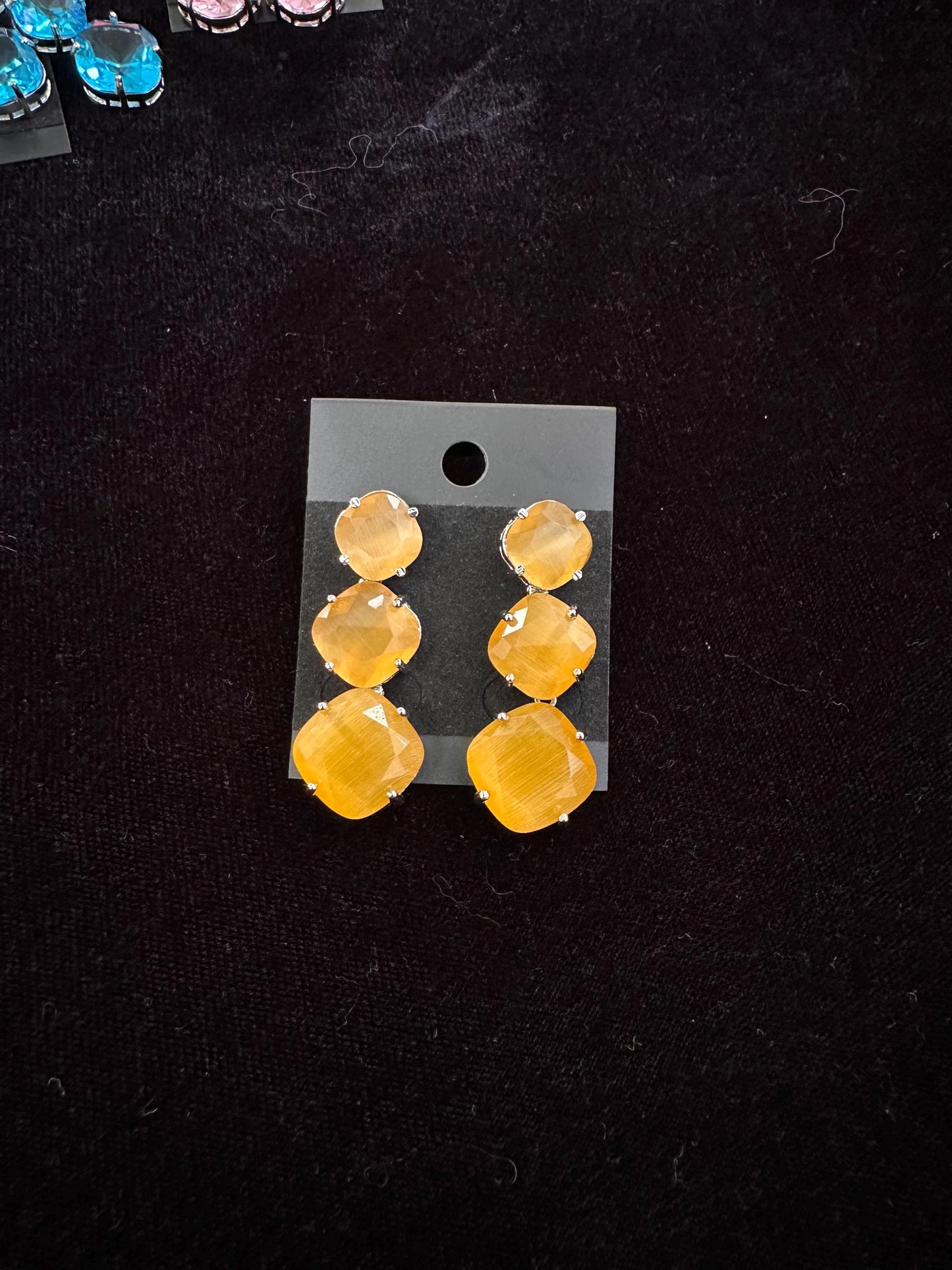 American diamonds earrings trendy premium quality available in various color options