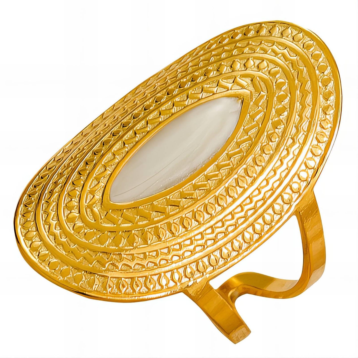 Waterproof 18K plated rings based on stainless steel hypoallergenic