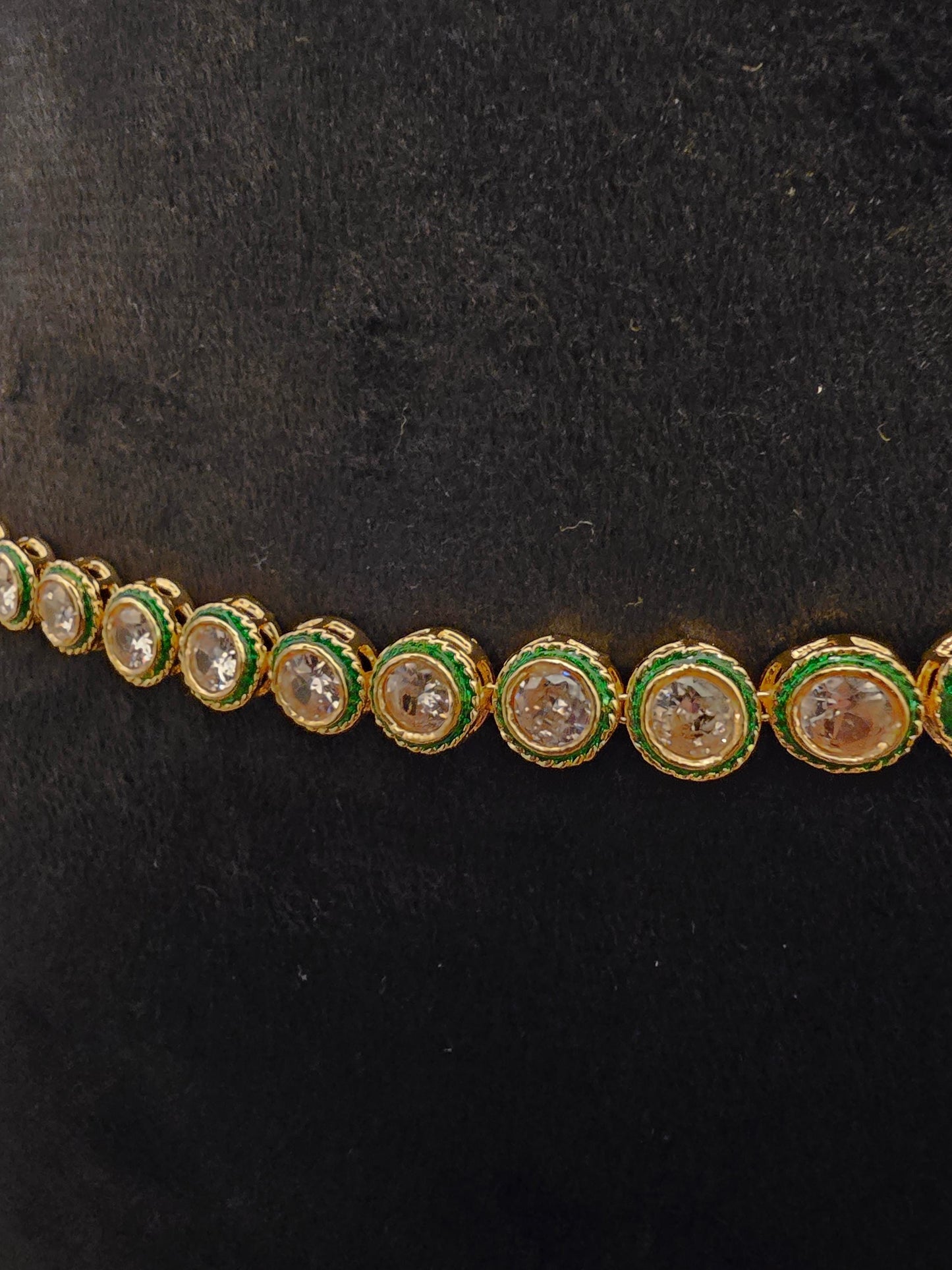 Gold n stones chain belt waist accessory kamarpatta