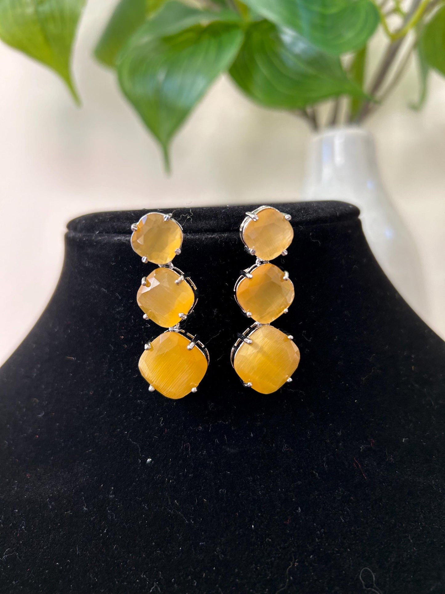 American diamonds earrings trendy premium quality available in various color options