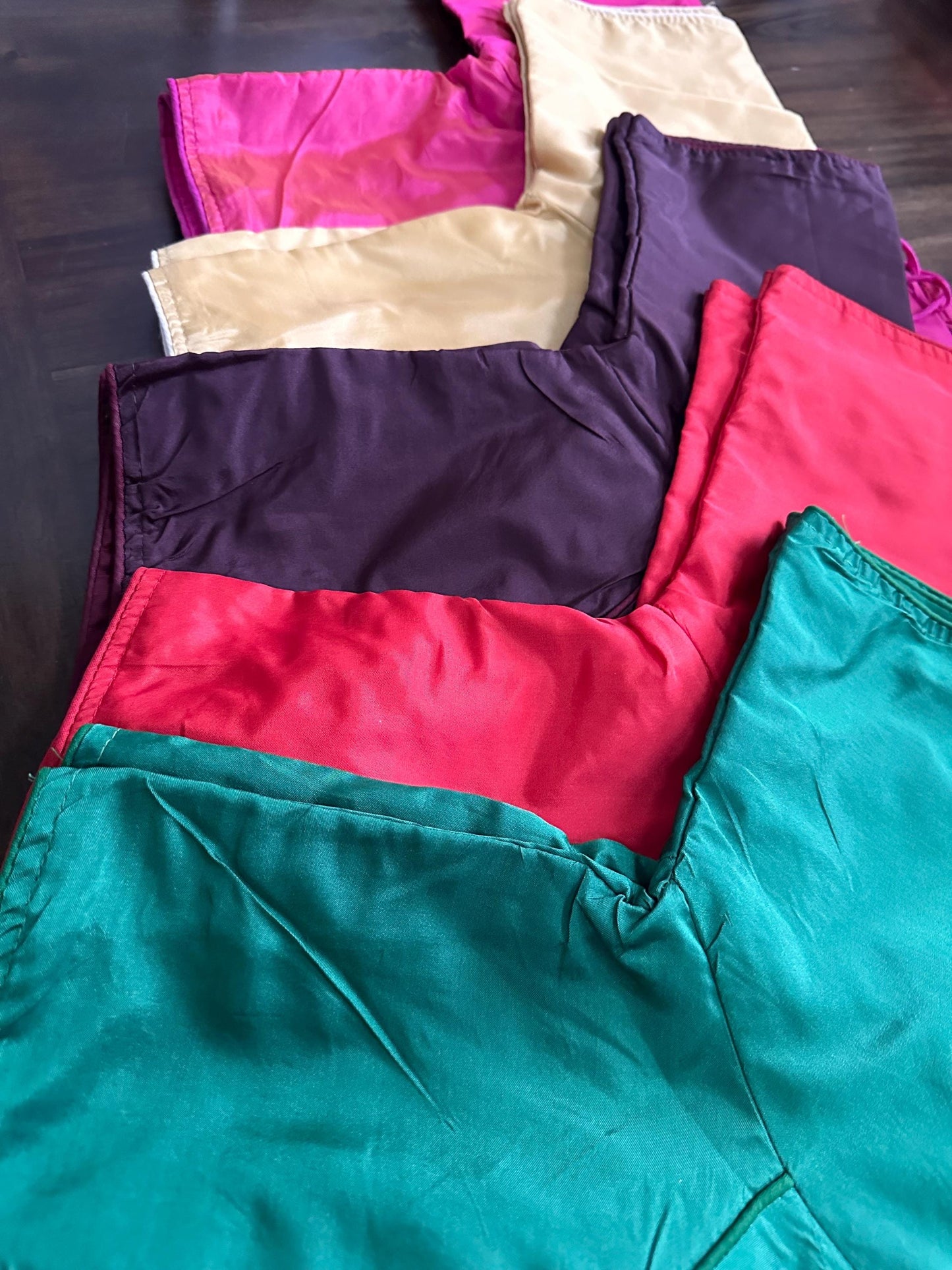 Silk Plain Casual Wear Readymade Blouse front button blouse no padding size 38 can be extended