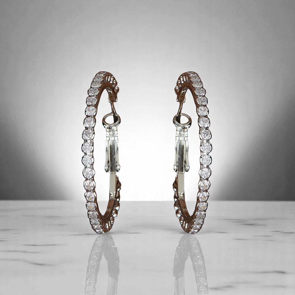 CZ by Aura earrings rings silver polished