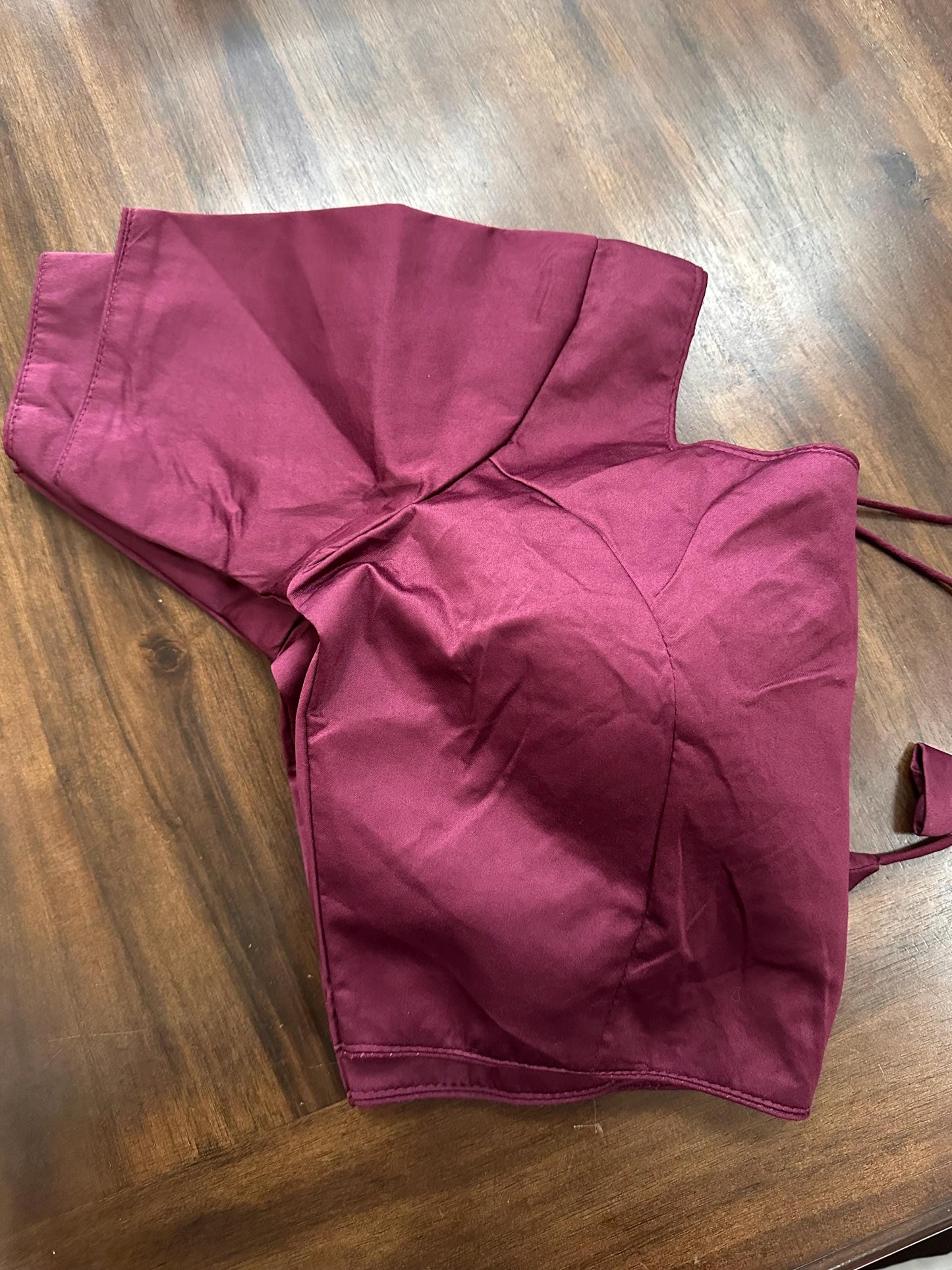 Silk Plain Party Wear Readymade Blouse