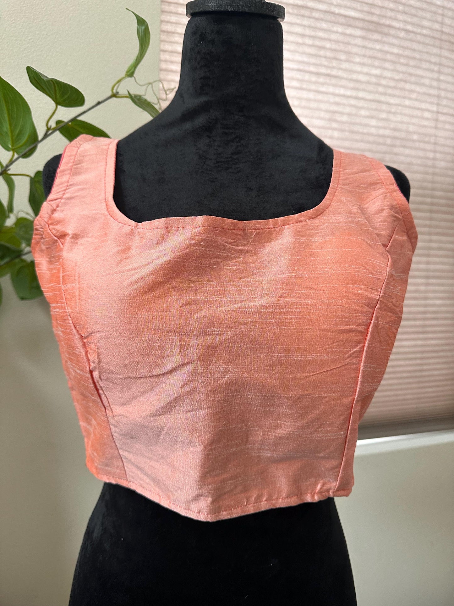 Sleevless Silk Plain Party Wear Blouse Alia Bhatt style