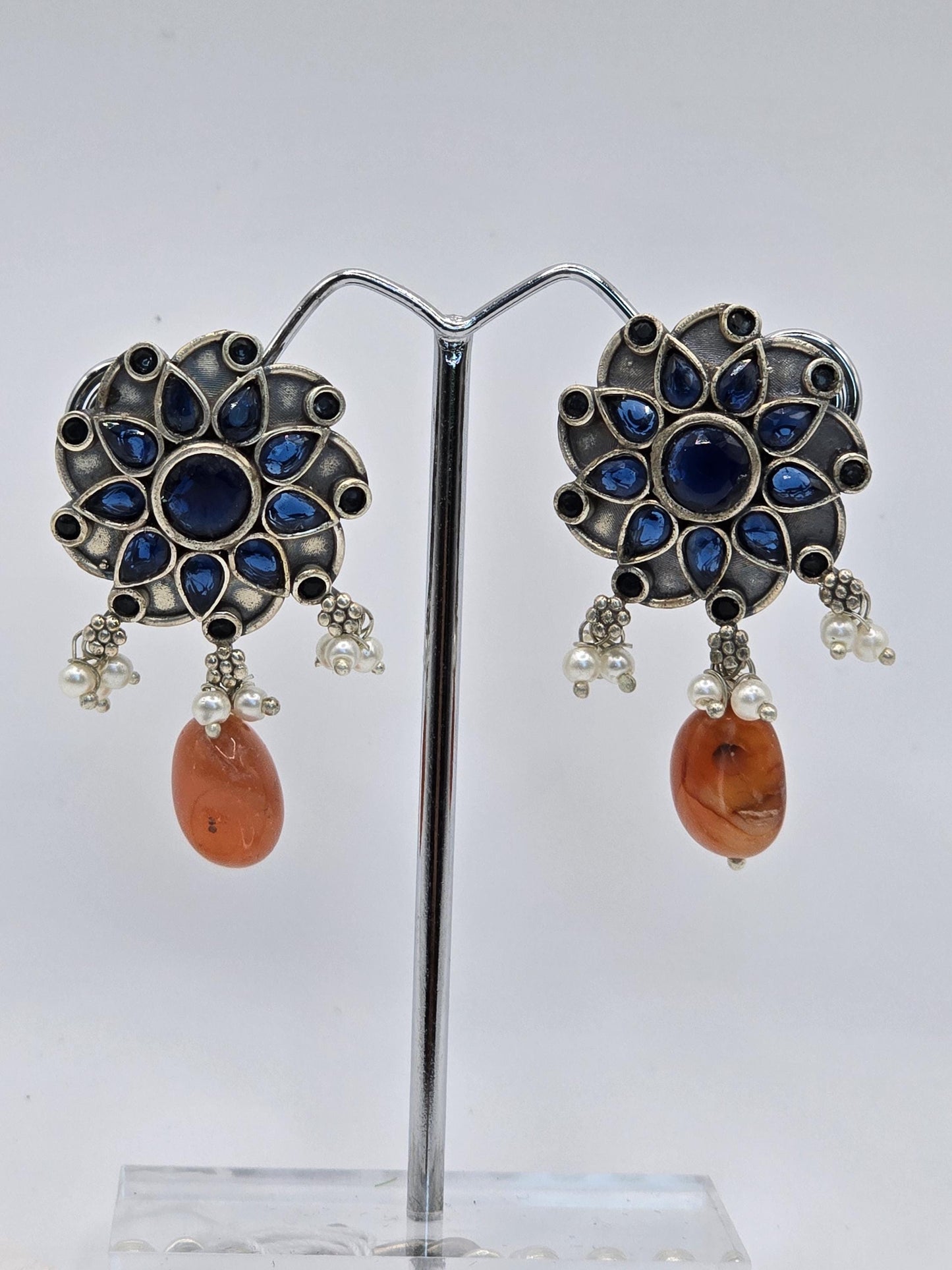 German silver long necklace set