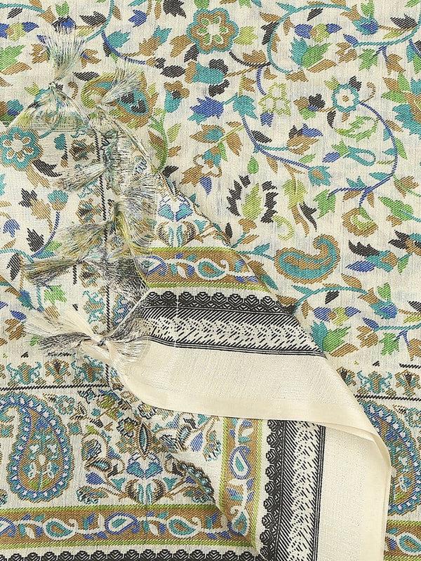 Beige color art silk dupatta/shawl/stole