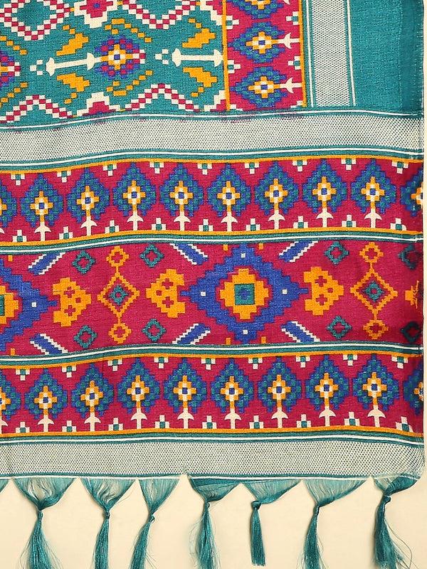 Patola Printed Art Silk Dupatta/shawl/stole