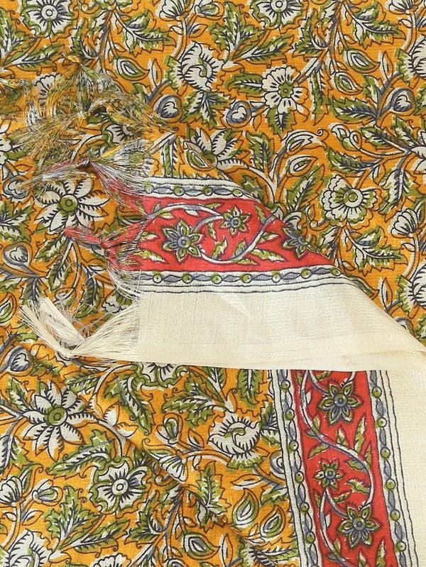 Floral Printed Art Silk Dupatta/shawl/stole