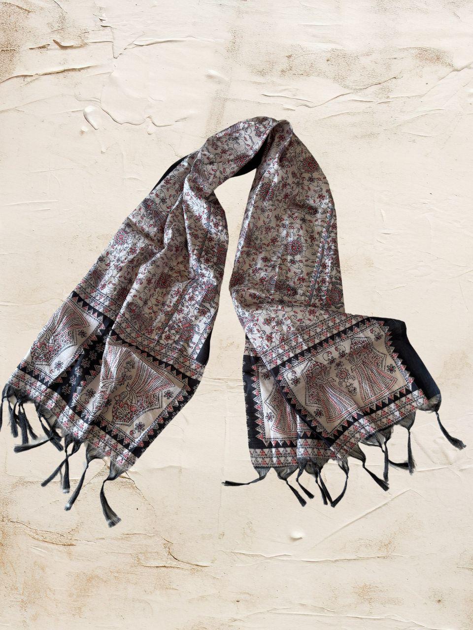 Ethnic Printed Art Silk Stole/SCARF/shawl/stole