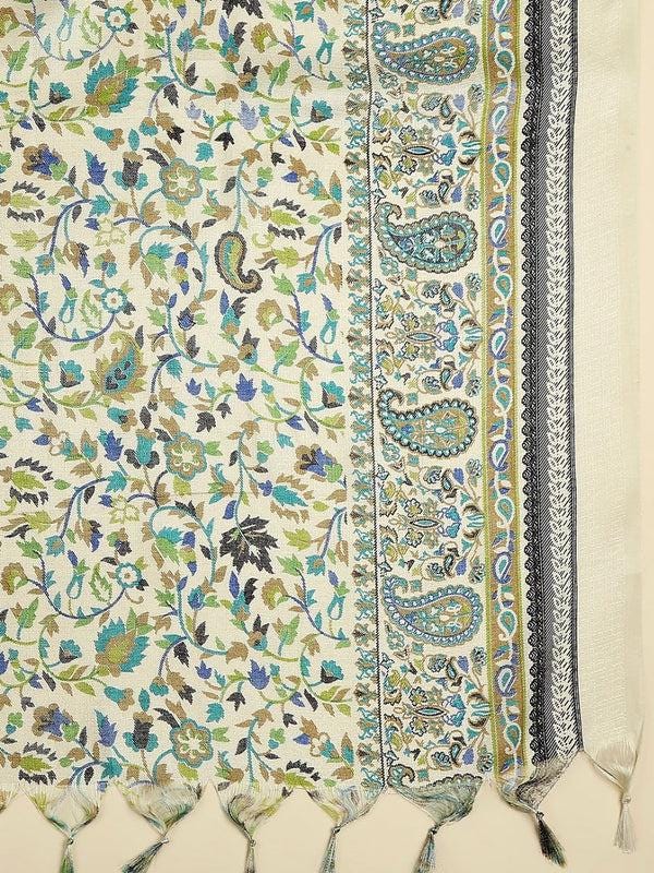 Beige color art silk dupatta/shawl/stole