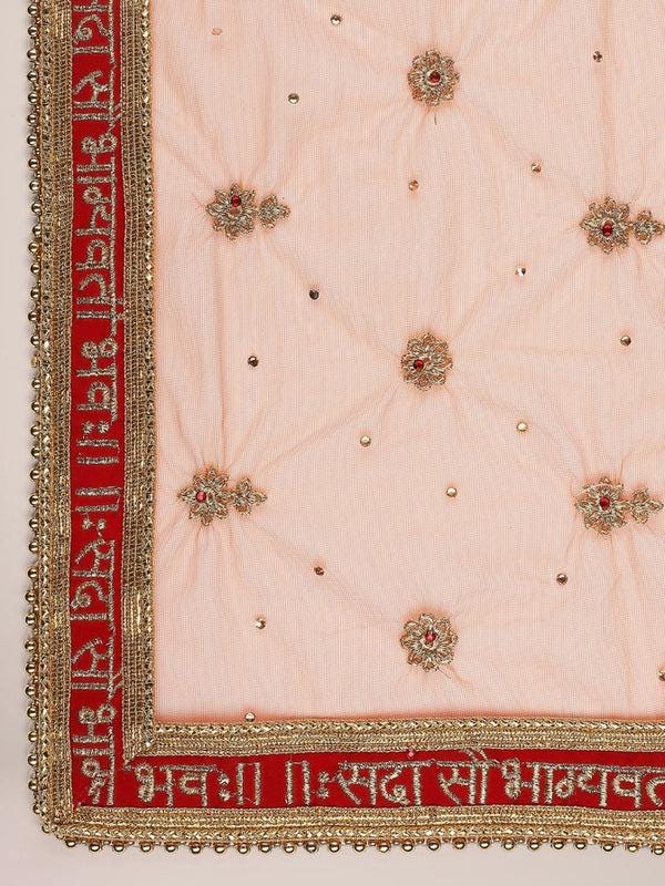 Bridal Sada Saubhagyawati Bhav Net Dupatta/shawl/stole