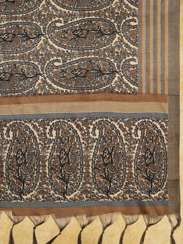Paisley Printed Art Silk Dupatta/shawl/stole