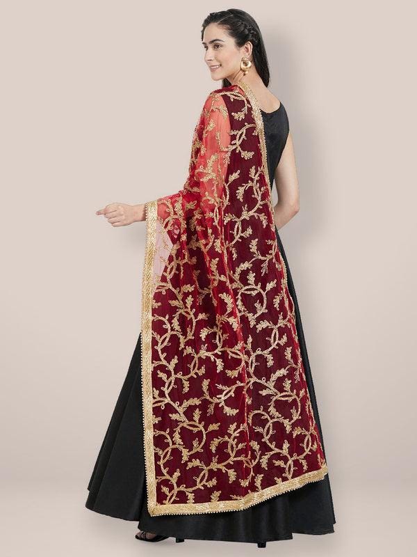 All Over Embroidered Net Dupatta/shawl/stole