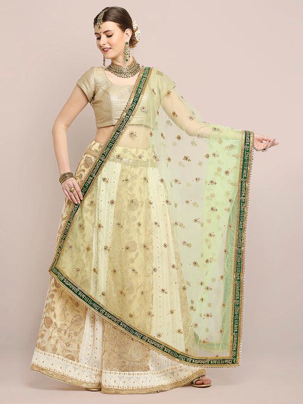 Bridal Sada Saubhagyawati Bhav Net Dupatta/shawl/stole