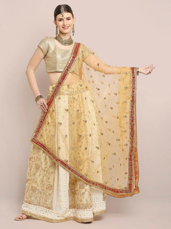 Bridal Sada Saubhagyawati Bhav Net Dupatta/shawl/stole