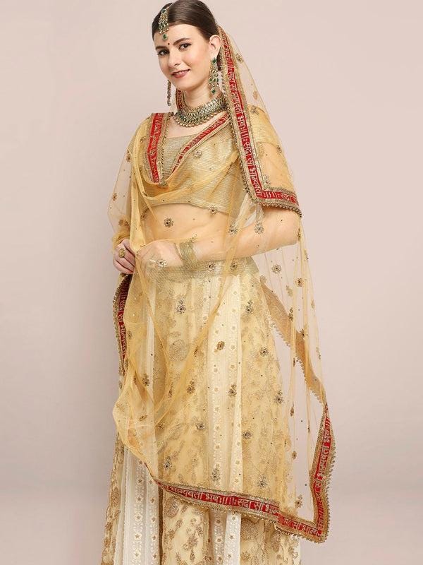 Bridal Sada Saubhagyawati Bhav Net Dupatta/shawl/stole