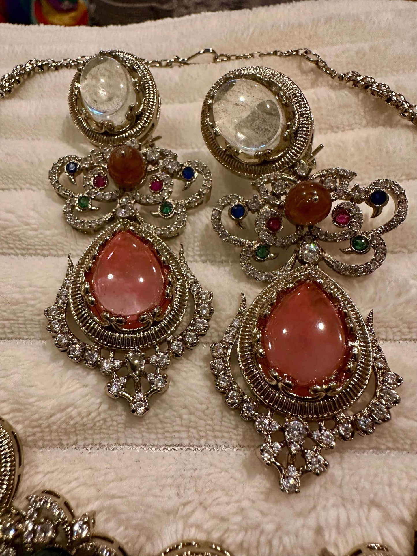 Precious stones handcrafted beauty made with 22k gold plated on brass and studded with American diamonds sabyasachi inspired