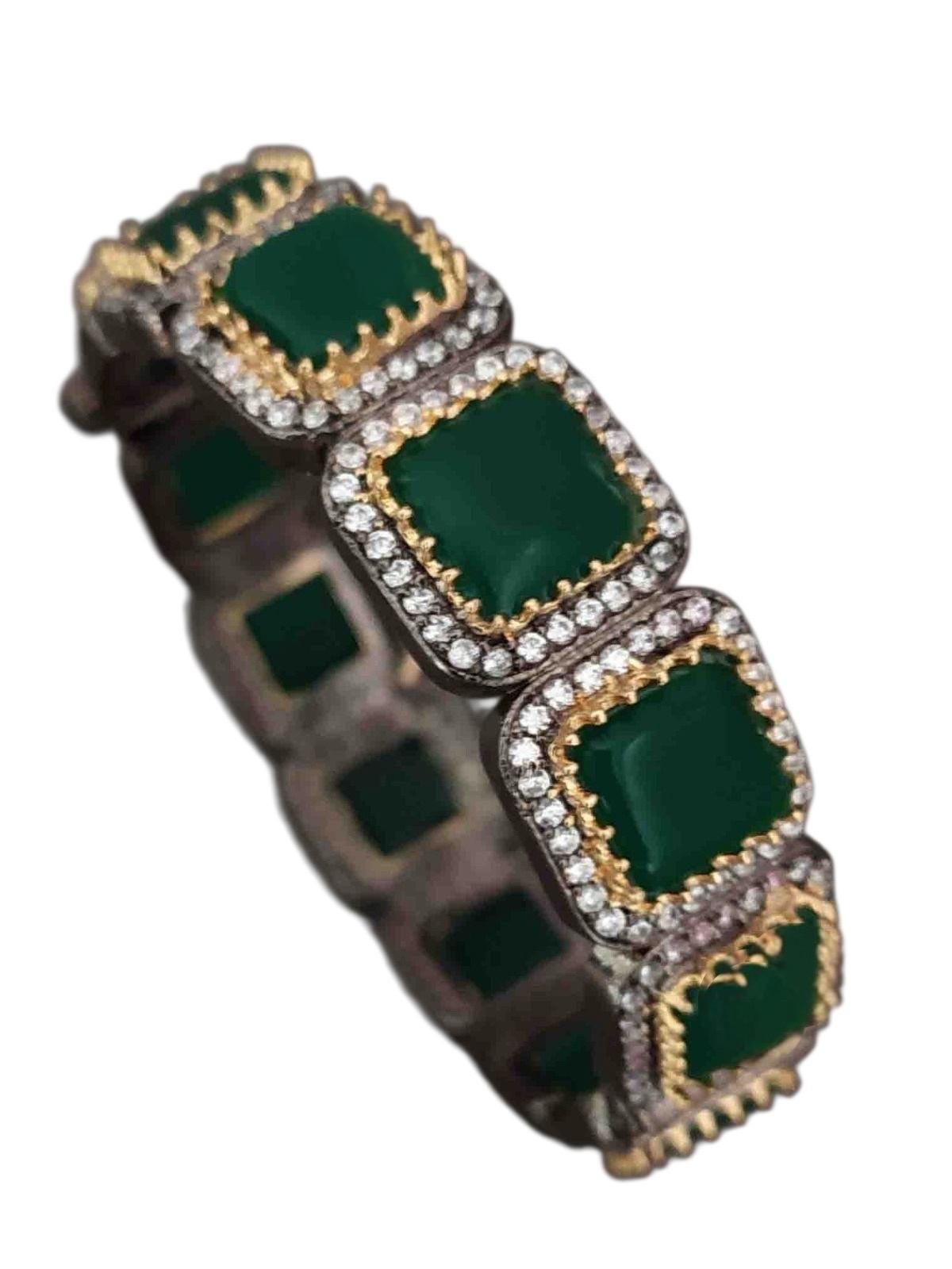 Two tone Sabyasachi inspired Kada Bracelet