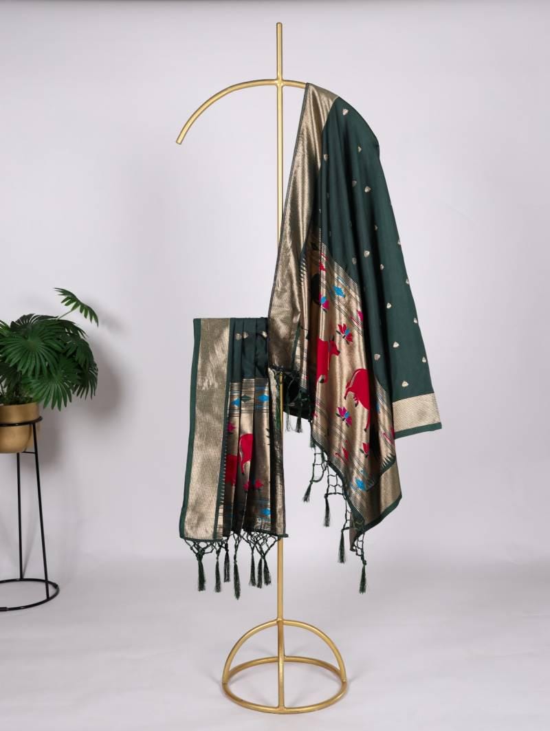 Semi Silk Paithani Dupattas