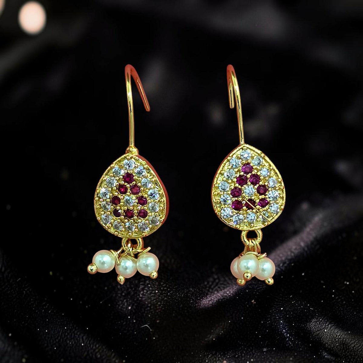 Maharashtrian Bugdi: Gold Plated Earrings