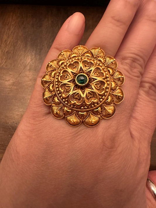 Adjustable finger rings Cubic Zirconia american diamonds kundan polki trendy