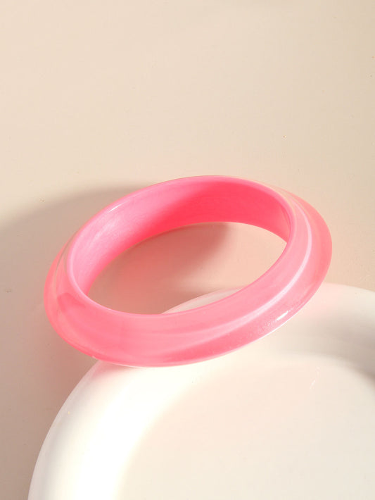 Acrylic Bangles Hot Pink Thin