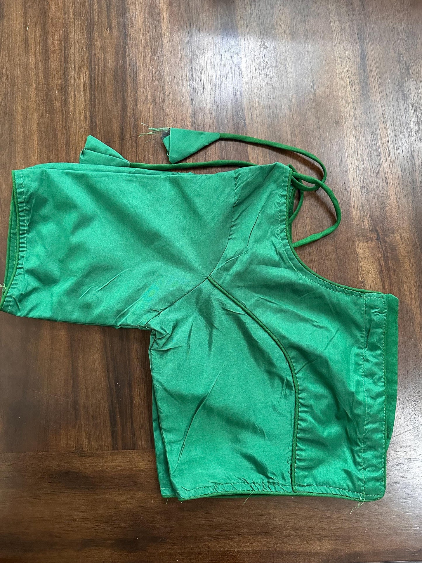 Silk Plain Casual Wear Readymade Blouse front button blouse no padding size 38 can be extended