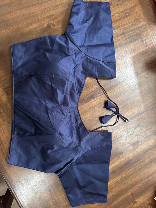 Silk Plain Party Wear Readymade Blouse