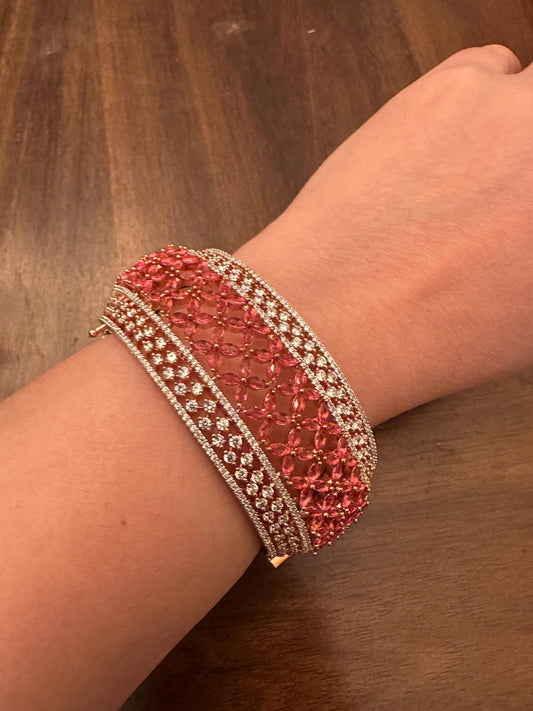 American diamonds kada bracelet victorian polished