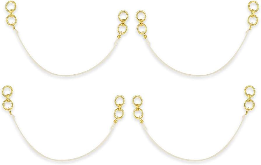Invisible Earring Chains: Lightweight Ear Support, Pack of 2 Pairs