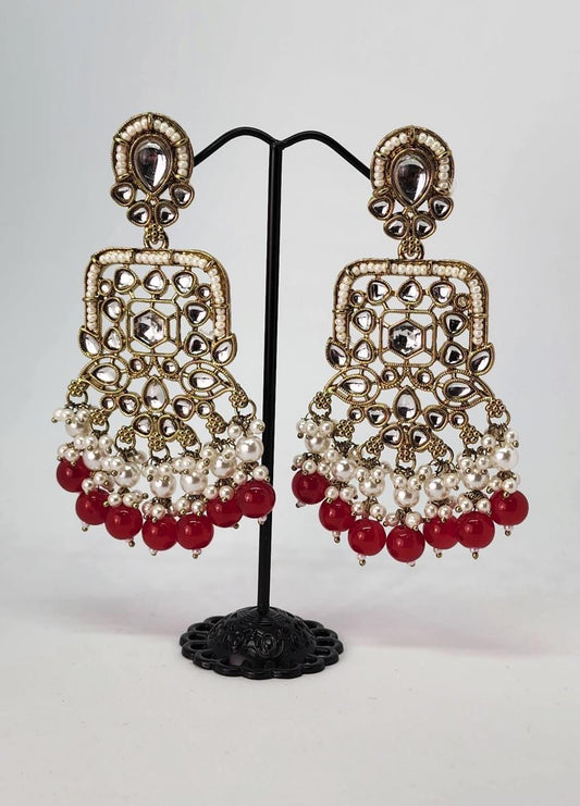 kundan earrings light weight Bollywood style