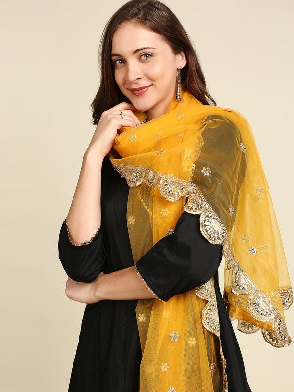 Peacock design pink and black color art silk dupatta/shawl/stole
