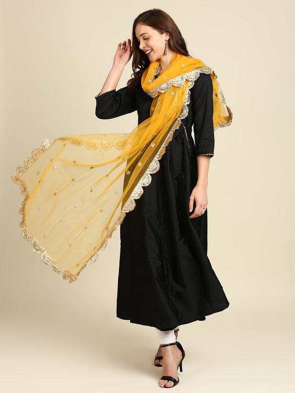 Peacock design pink and black color art silk dupatta/shawl/stole