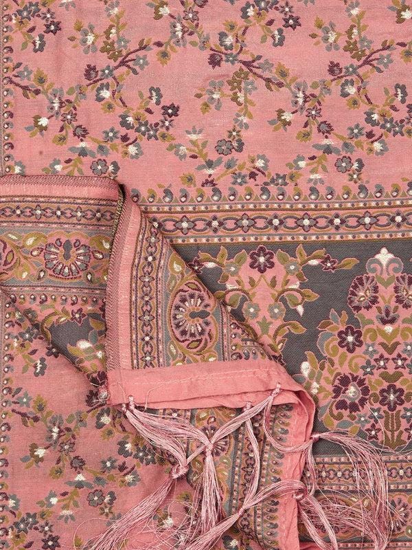 Pink Pashmina Style Weaving Banarasi Dupatta Dupatta dupatta/shawl/stole