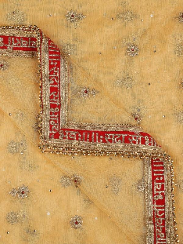 Bridal Sada Saubhagyawati Bhav Net Dupatta/shawl/stole