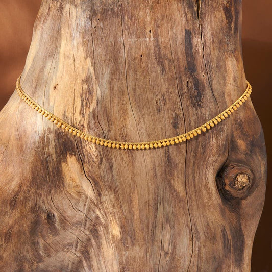 Golden polished chain belt waist accessory kamarpatta