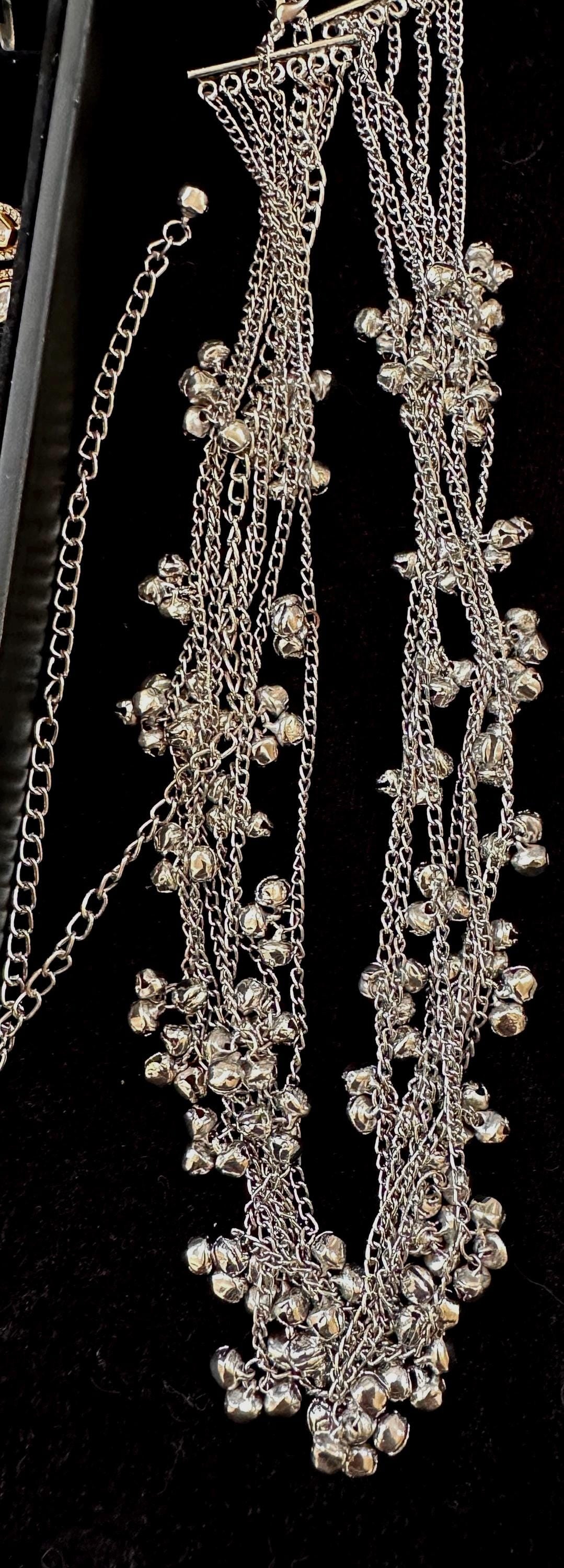 Oxidized polished chain belt waist accessory kamarpatta
