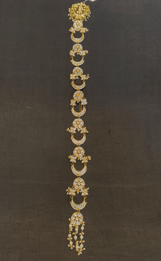 Kundan choti gold polished