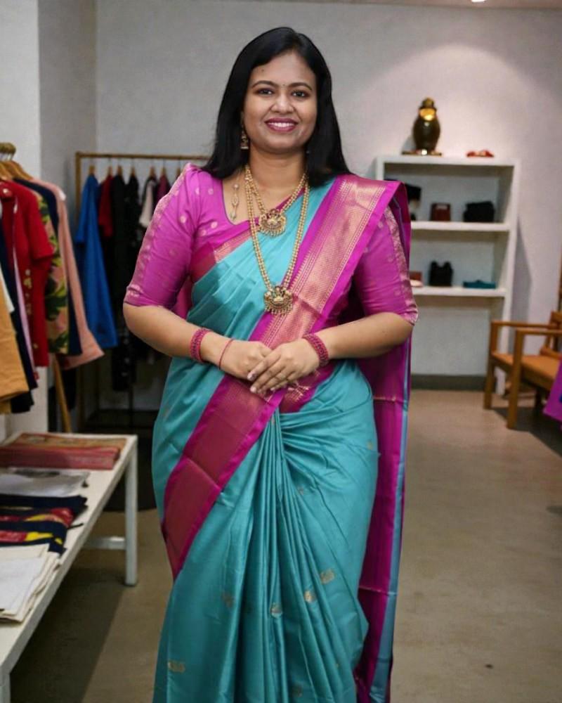 Soft SemiSilk Paithani Saree
