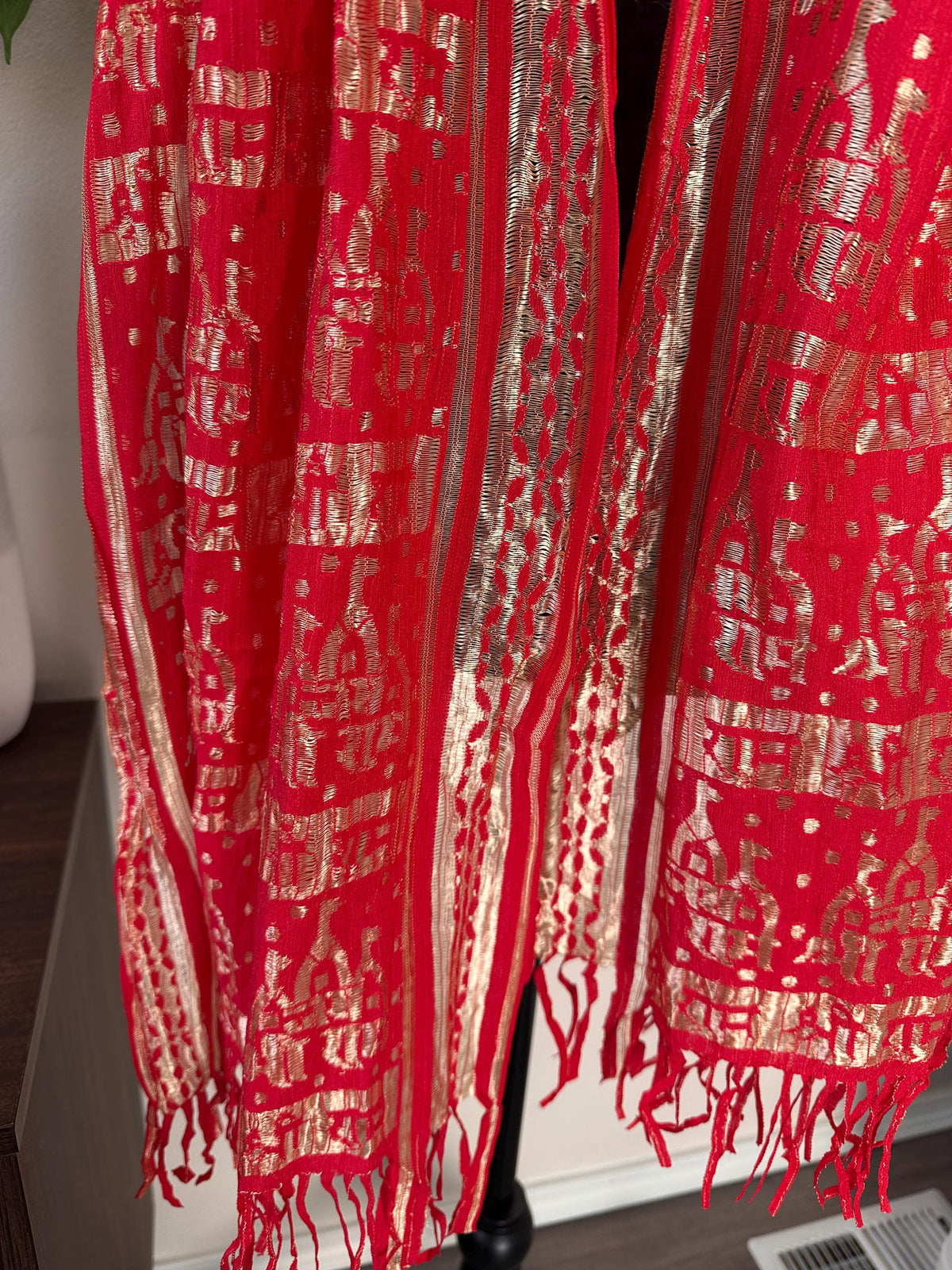 Jai Shree Ram dupatta/shawl/stole in soft lacework