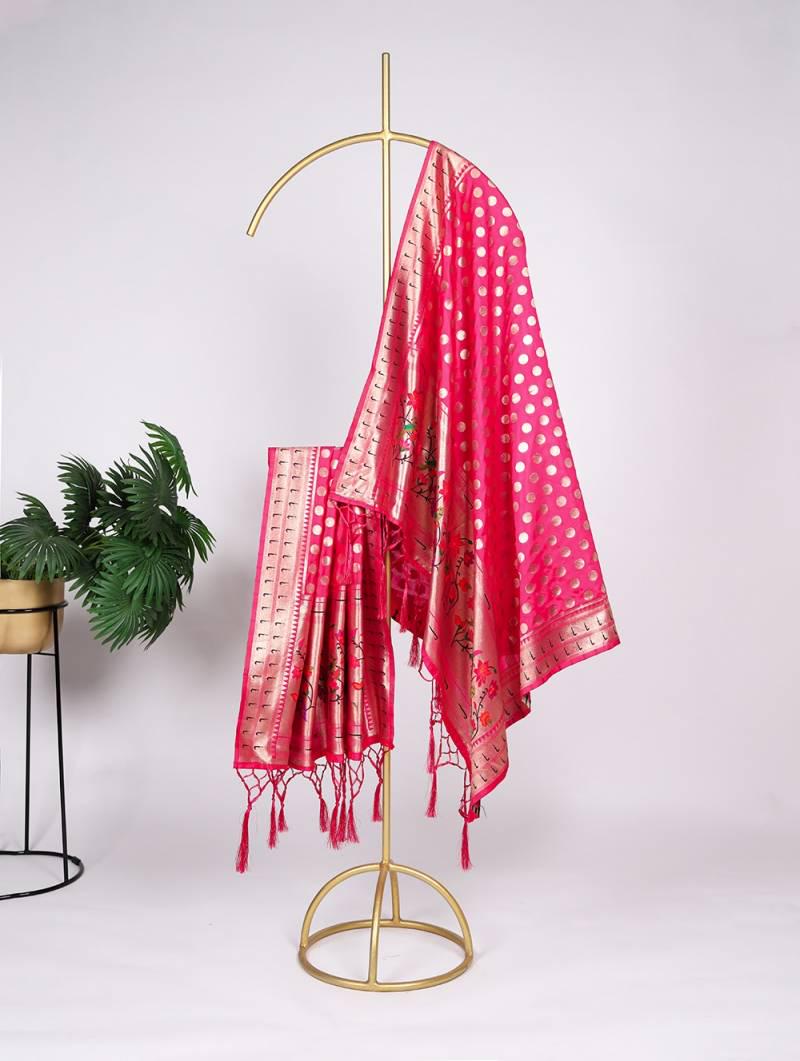 Semi Silk Paithani Dupattas