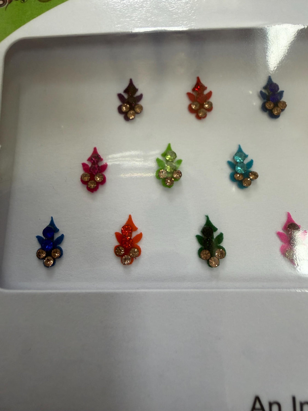 Bindi packet face accessory indian stick on