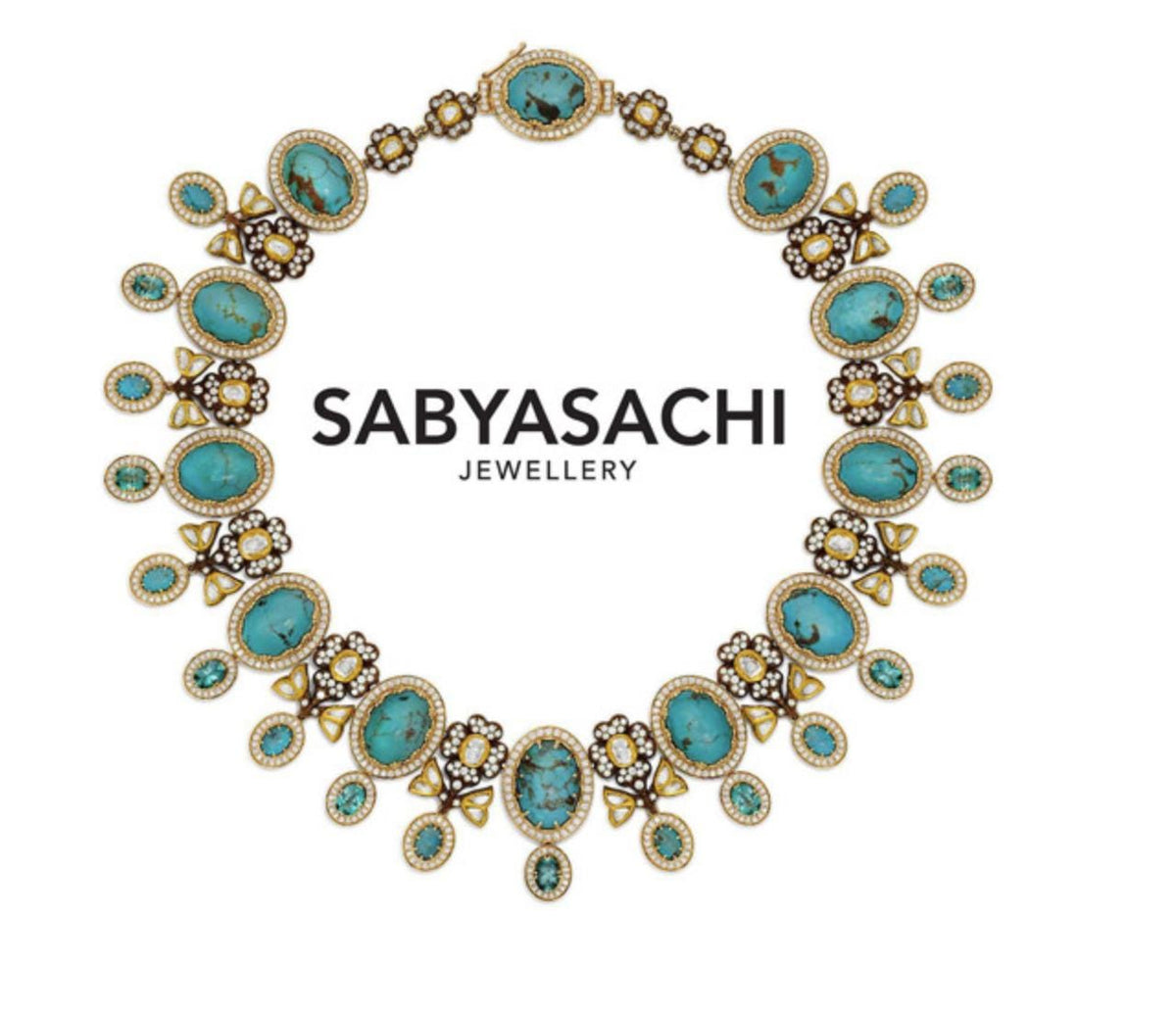 Sabyasachi inspired long necklace set ruby stones gold polished