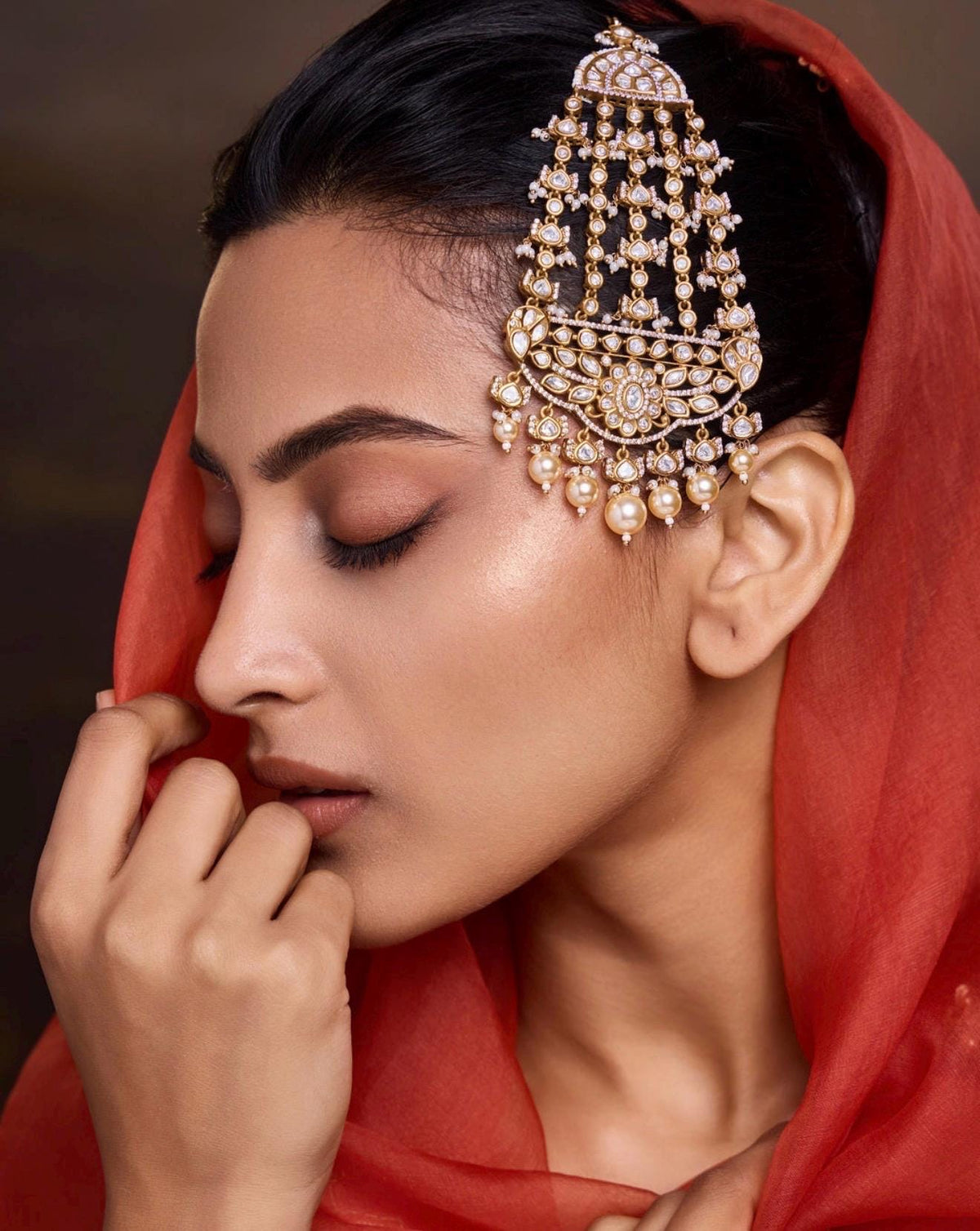 Passa Jhumar Jhoomar head accessory jewelry gold polished