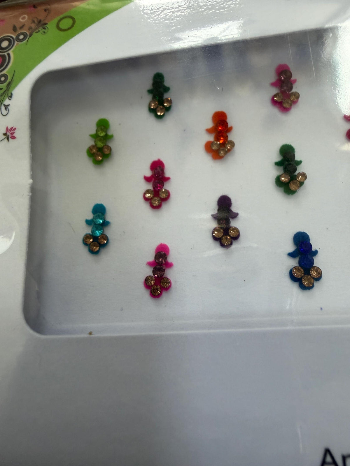 Bindi packet face accessory indian stick on
